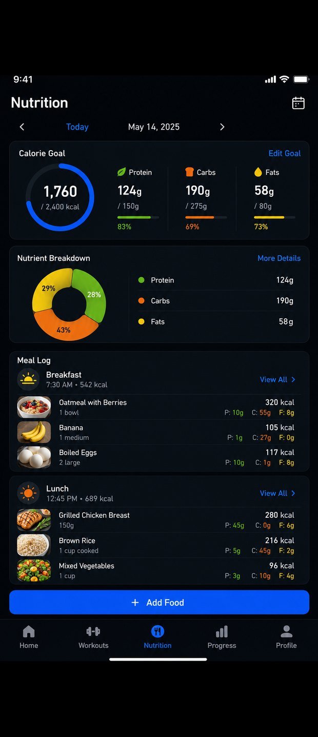 ForgeFit app โ Nutrition tracking