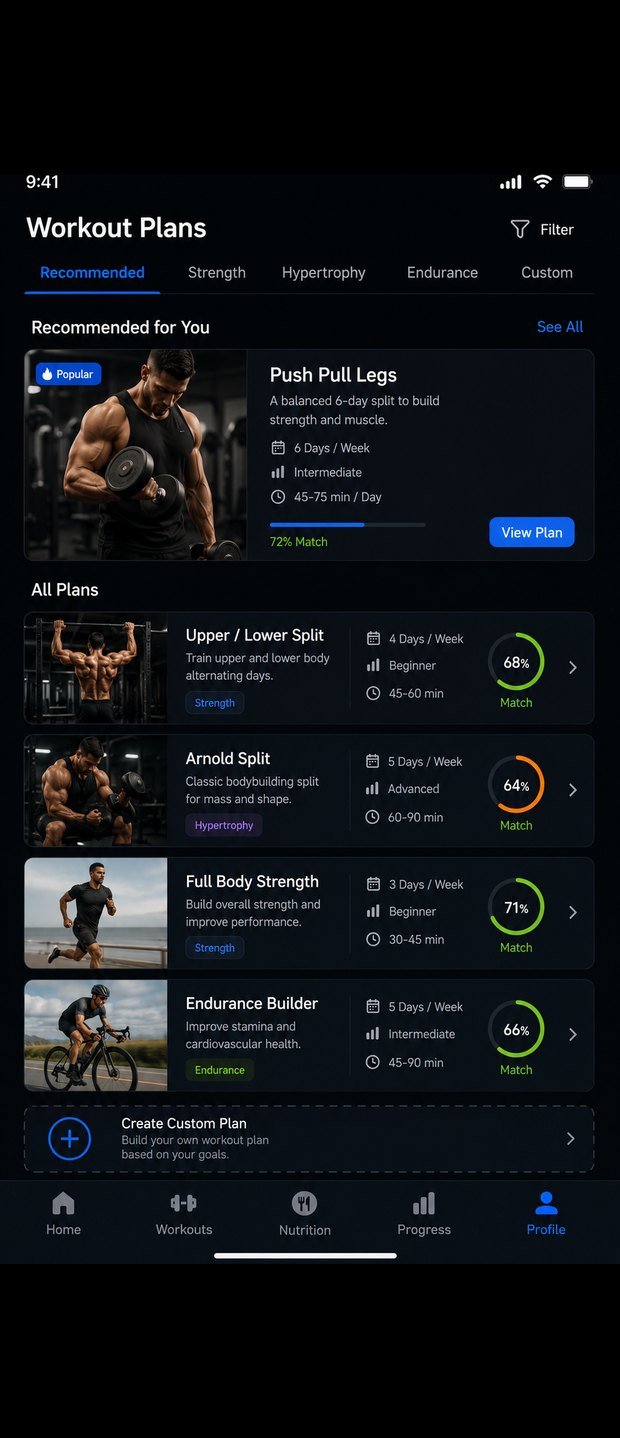 ForgeFit app โ Workout plans