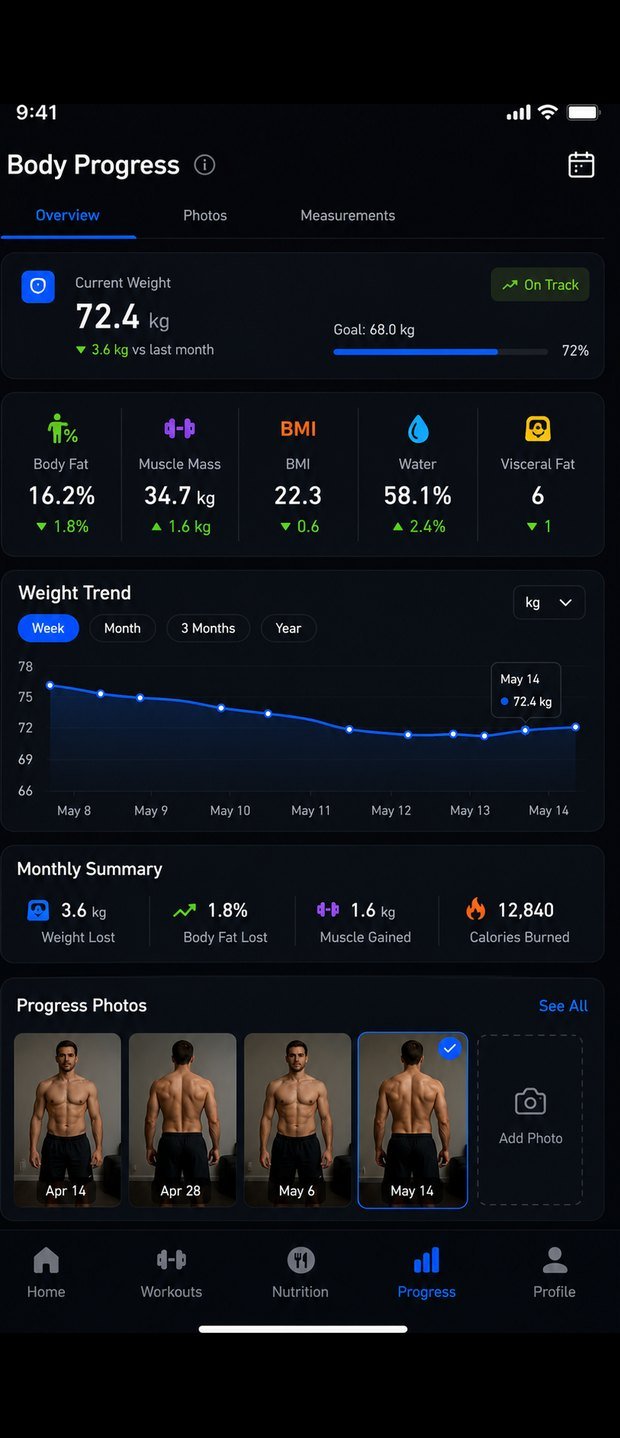 ForgeFit app โ Body progress